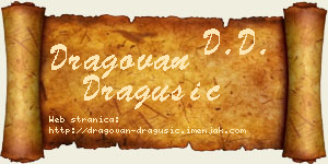 Dragovan Dragušić vizit kartica